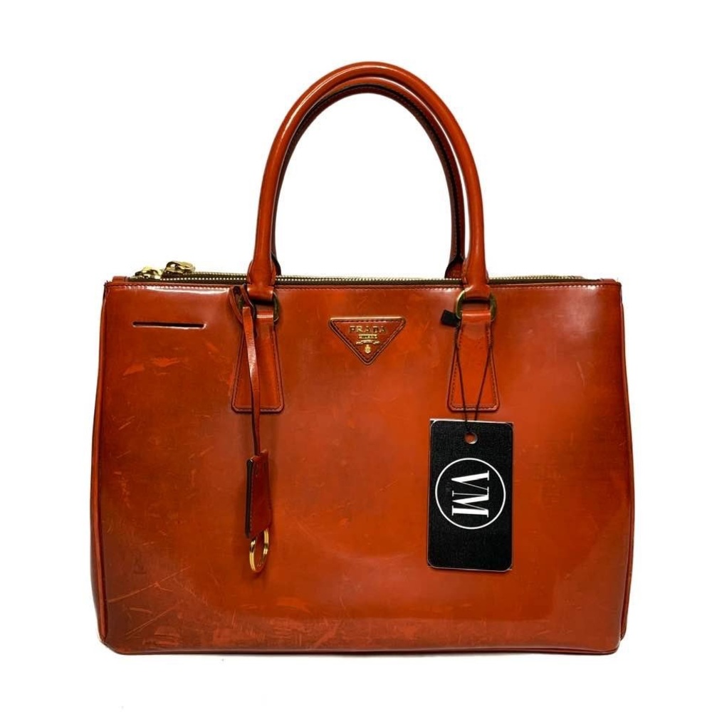 PRADA • SPAZZOLATO TOTE BAG W/ CROSSBODY STRAP